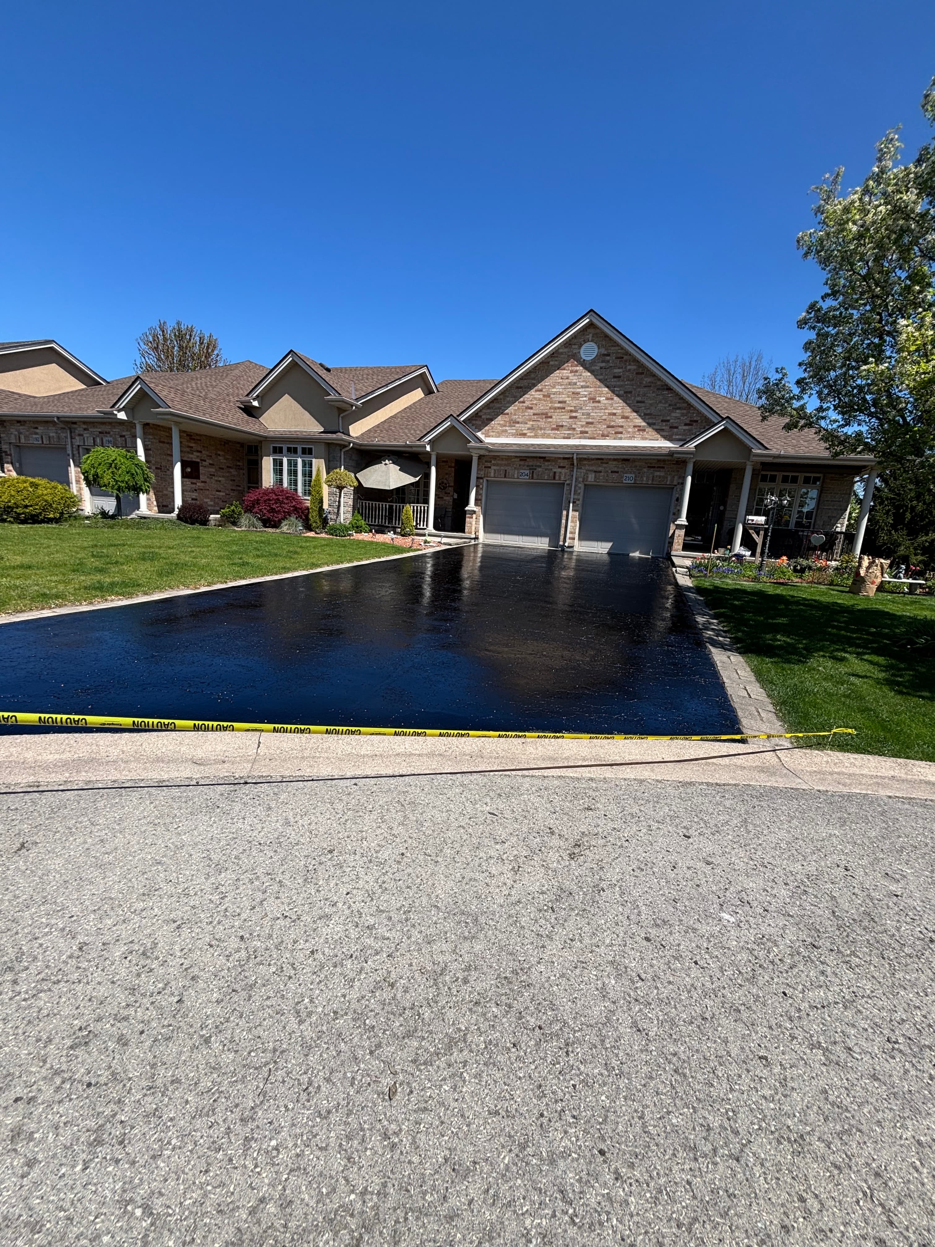 Driveway and hardscape maintenance project