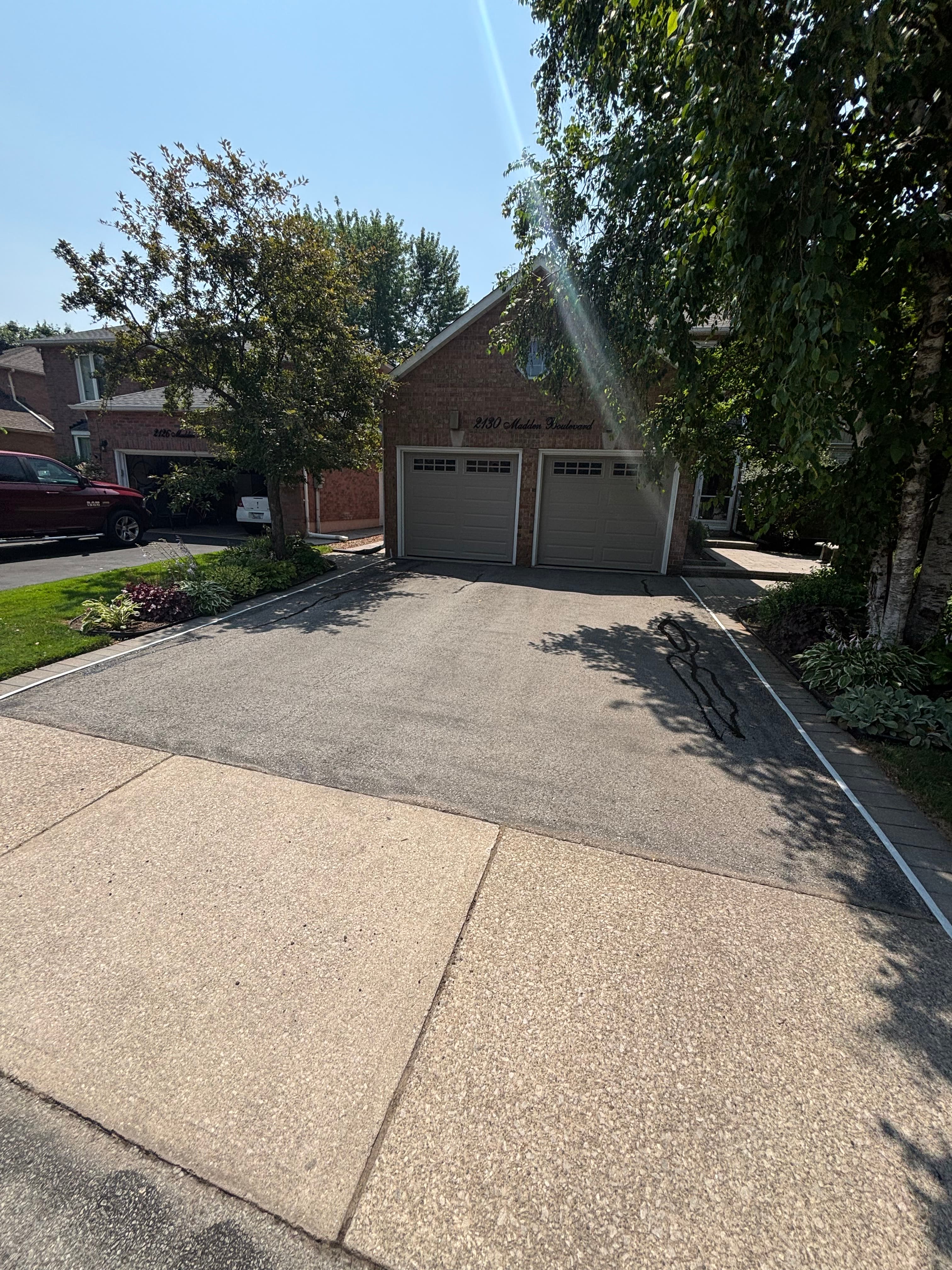 Curb appeal landscaping project