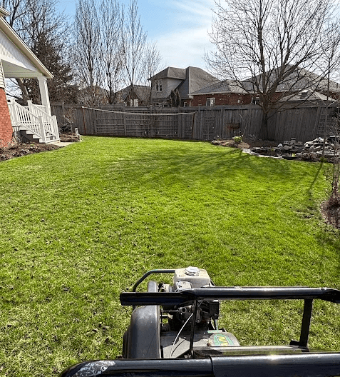 Tebs Property Maintenance lawn care project